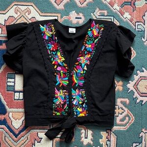 Mexican embroidered blouse
